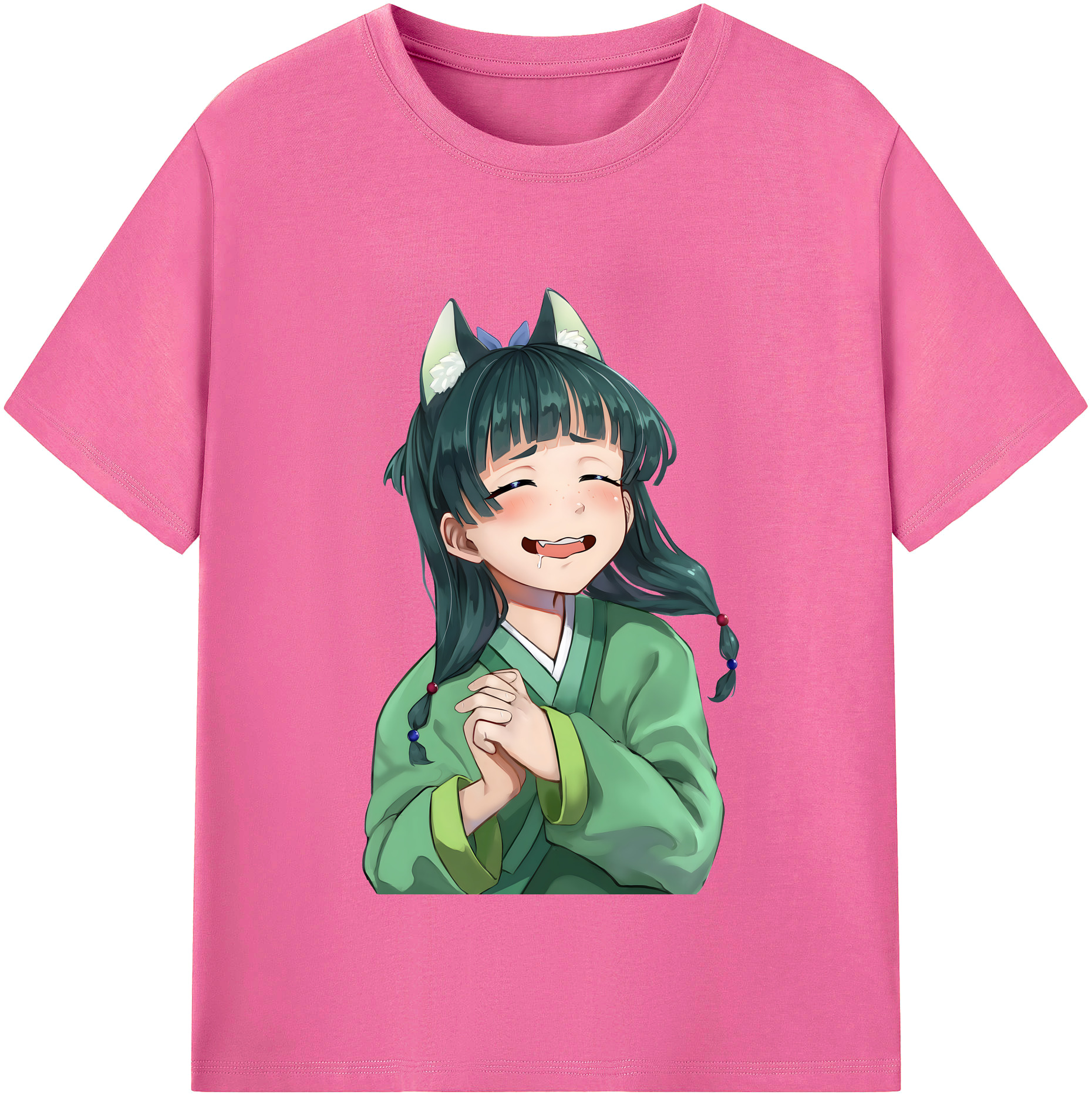 （画像用） 薬屋のひとりごと The Apothecary Diaries レディースカジュアルプリントTシャツ（綿100％）